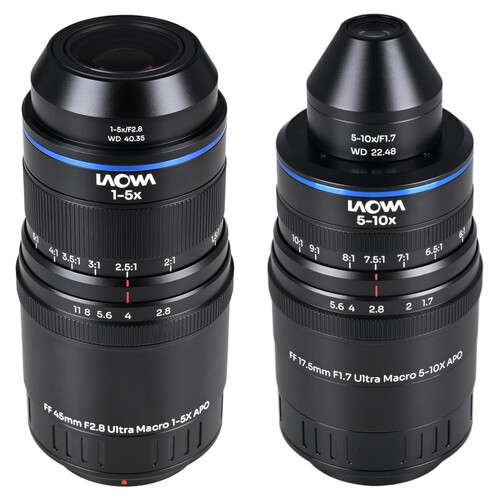 Venus Optics Laowa Aksen 45mm and 17.5mm Ultra Macro APO Lenses Bundle (Micro Four Thirds)