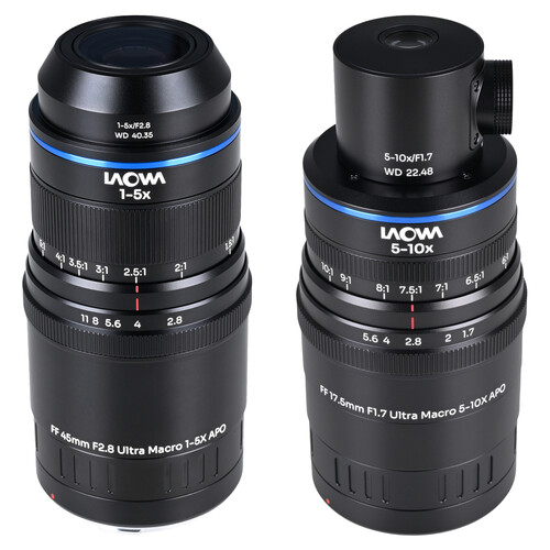 Venus Optics Laowa Aksen 45mm and 17.5mm with Coaxial Illumination Ultra Macro APO Lenses Bundle (Canon RF)
