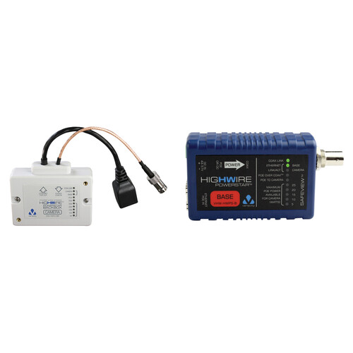 Veracity HIGHWIRE Powerstar Camera Backbox (Camera Side) & 1-Port Ethernet over Coax PowerStar Base Unit Kit