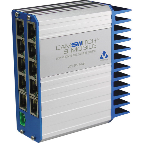 Veracity 8+1-Port CAMSWITCH Mobile Low-Voltage 802.3at PoE Switch