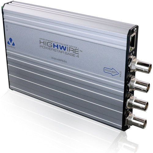 Veracity HIGHWIRE 4-Port Ethernet over Coax PowerStar Base Unit