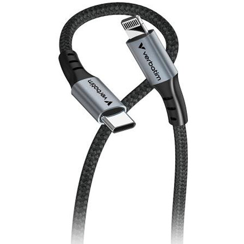Verbatim USB-C to Lightning Sync & Charge Cable (4')