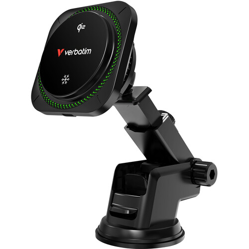 Verbatim Charge 'n' Drive Qi2 RGB Magnetic Wireless Car Charger