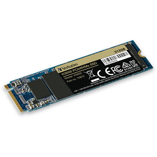 Verbatim 512GB Vi3000 M.2 NVMe PCIe Internal SSD 70872 B&H Photo