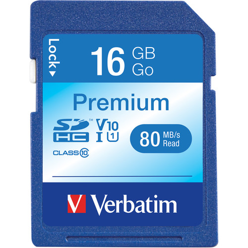 Verbatim 16GB Premium UHS-I SDHC Memory Card