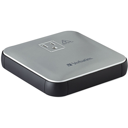 Verbatim AC/USB 12,000mAh Portable Power Outlet (Silver)