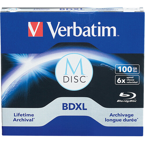 Verbatim M DISC BDXL 100GB 6x Blu-ray Discs (Jewel Case, Single)