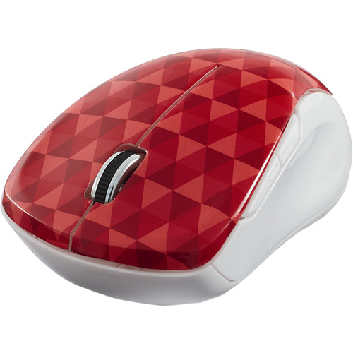 Verbatim Wireless Notebook Multi-Trac Mouse (Diamond Pattern Red)