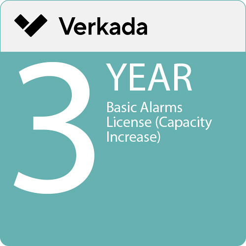 Verkada 3-Year Basic Alarms License (Capacity Increase)