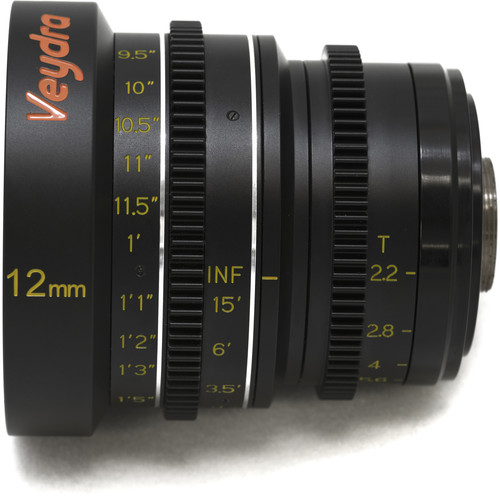 Veydra 12mm T2.2 Mini Prime Lens (C-Mount, Feet)