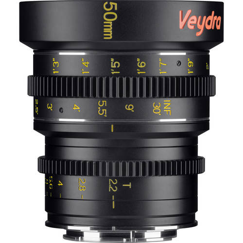 Veydra 50mm T2.2 Mini Prime Lens (Sony E-Mount, Feet)