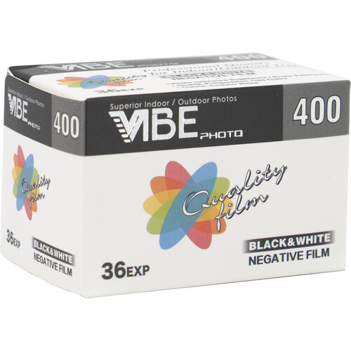 Vibe 400 Black and White Negative Film (35mm Roll Film, 36 Exposures)
