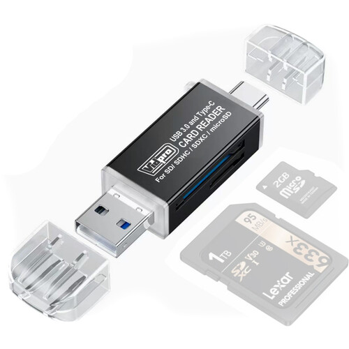 Vidpro CR-TC3 USB 3.0 SD & microSD Card Reader