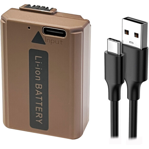 Vidpro NP-FW50 Battery with Built-In USB-C Charging
