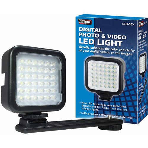 Vidpro LED-36X Photo & Video On-Camera LED Light LED-36X B&H