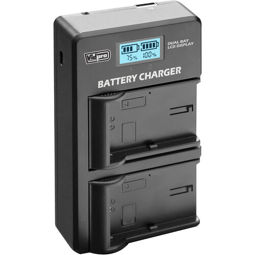 Vidpro VDL-37 4.2V Dual Bay LCD Charger