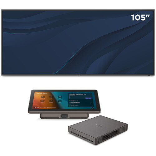 ViewSonic CDE105UW-MTRC 105" UHD 5K 21:9 Ultra-Wide Commercial Monitor with Mini-PC for Microsoft Teams Rooms