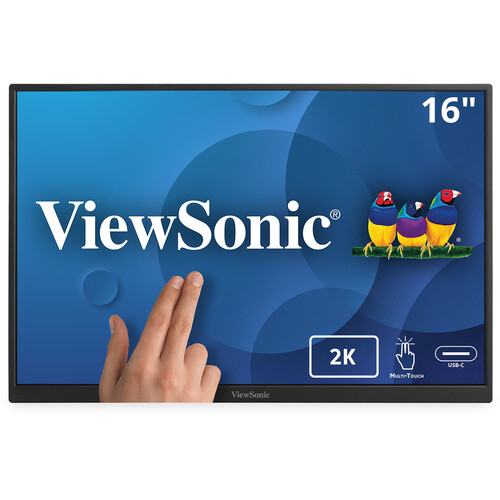 ViewSonic TD1656-2K 16" QHD Multi-Touch Portable Monitor