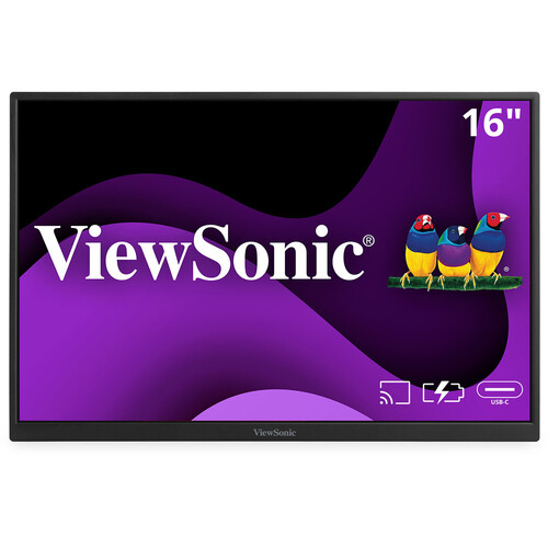 ViewSonic VG1656N 16" Full HD Portable Monitor with Battery & Wireless Casting