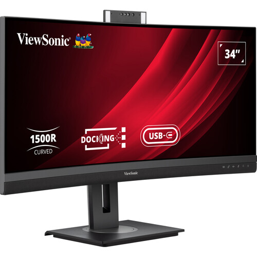 ViewSonic VG3457CV 34" 1440p Ultrawide Curved Video Conferencing Monitor