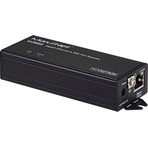 Vigitron MaxiiNet Hardened Ethernet 1G 30W PoE Repeater