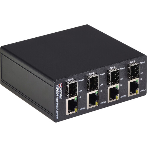 Vigitron MaxiiFiber 4-Port Fiber Media Converter