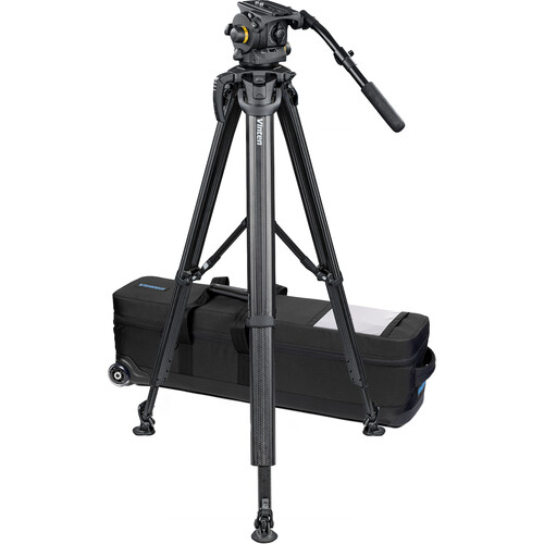 Vinten Vision 100 System with flowtech 100 Legs, Mid-Level Spreader & Case