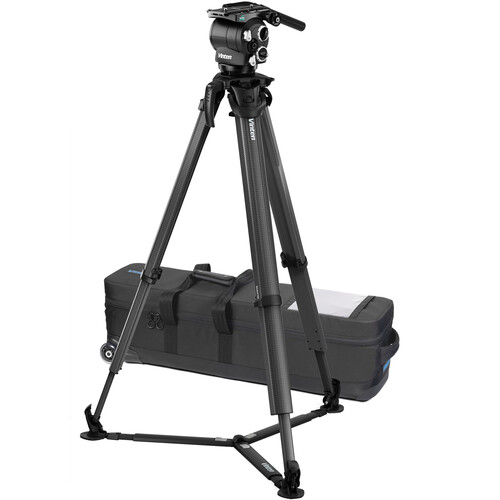 Vinten flowtech 100 Tripod System with Versine 240 Fluid Head and Ground Spreader