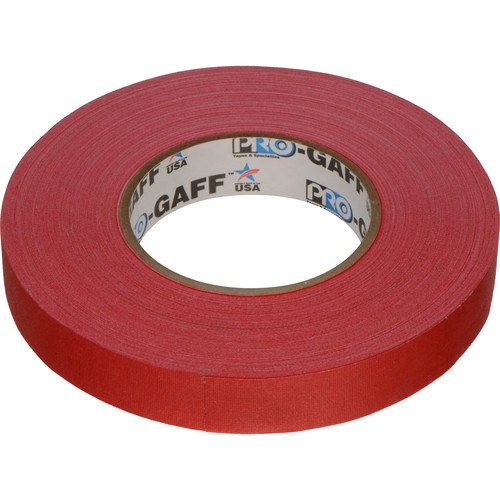 Visual Departures Gaffer Tape (1" x 55 yd, Red)