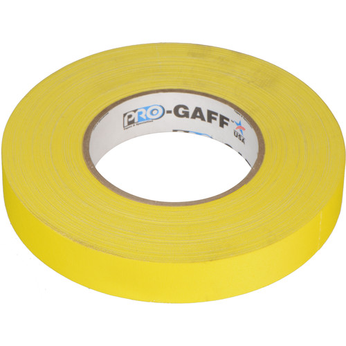 Visual Departures Gaffer Tape (1" x 55 yd, Yellow)