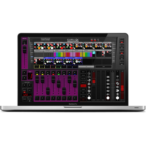 Visual Productions Cuelux Software-Based Lighting Control Desk with USB to DMX Interface