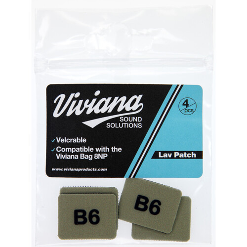 Viviana Lav Mic Patch for 8NP Bag and Countryman B6 (Beige, 4-Pack)