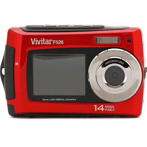 Vivitar ViviCam F526 Dual LCD Digital Camera (Red)