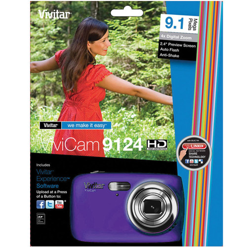 Vivitar ViviCam 9124 Digital Camera (Grape)