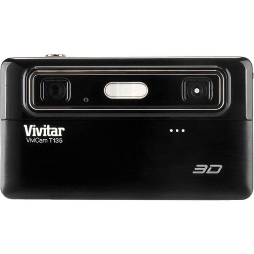 Vivitar ViviCam T135 3D Digital Camera (Licorice) VT135-LIC B&H