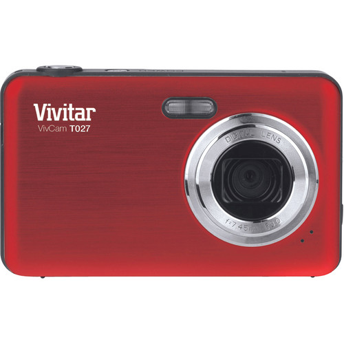 Vivitar ViviCam T027 Digital Camera (Red) VT027-RED B&H Photo