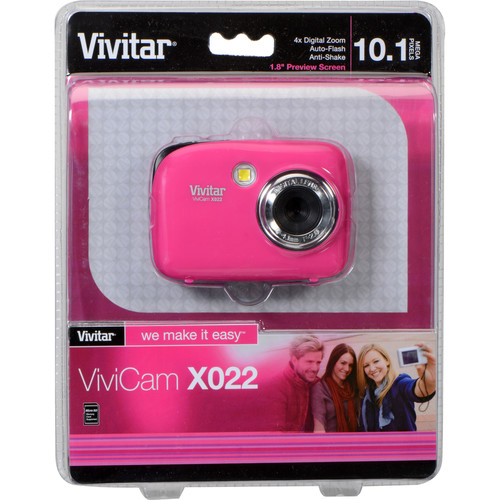 Vivitar ViviCam X022v2 Digital Camera (Pink) VX022-PNK-INT B&H