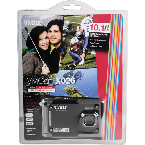 Vivitar ViviCam X026 Digital Camera (Black) VX026-BLACK-TA B&H