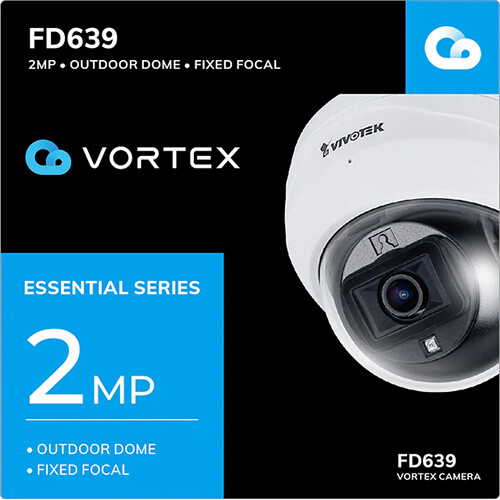Vivotek FD639 Essential Series 2MP Outdoor Network Dome Camera with 2.8mm Lens