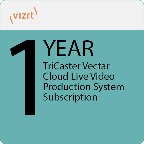 Vizrt TriCaster Vectar Cloud Live Video Production System (1-Year Subscription)