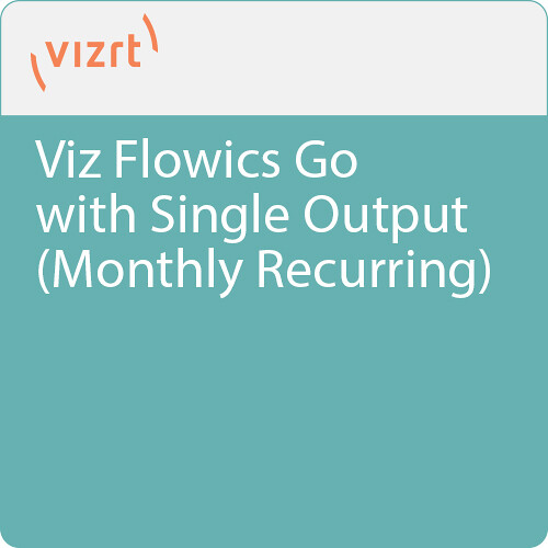 Vizrt Viz Flowics Go with Single Output (Monthly Recurring)