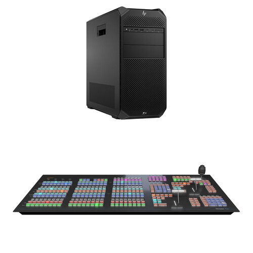 Vizrt TriCaster Vizion Tower with 44 NDI Inputs and 16 SDI I/O with TriCaster Flex Dual Control Panel (1-Year Standard Support, 3-Year Viz Flowics)