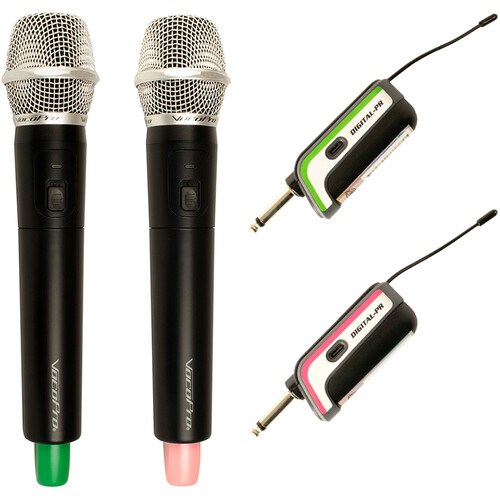 VocoPro DPR-DUAL-2 2-Person Handheld Plug-In Wireless Microphone System (O, P: 900 MHz)