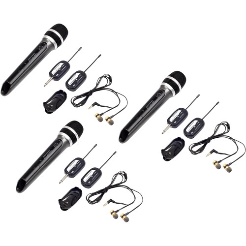 VocoPro SingAndHear-Trio All-In-One Wireless Microphone / Wireless In-Ear Receiver System