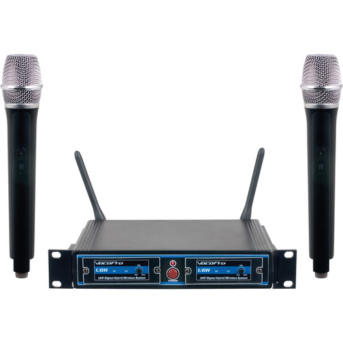 VocoPro UDH-Dual-H UHF Digital Hybrid Wireless Handheld Mic System (H1)
