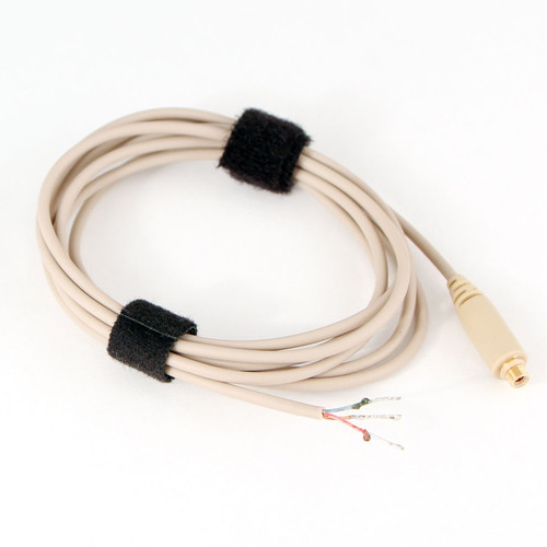 Voice Technologies 3-Wire Pigtail Cable for Duplex-Vocal / Duplex-Cardioid Microphone (Unterminated, Beige)