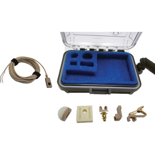 Voice Technologies VT500WATER Waterproof Omni Lavalier Microphone with 3-Wire Pigtail (Beige)