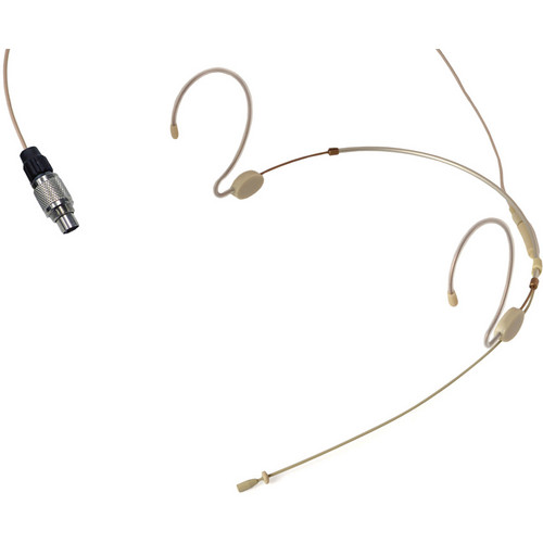 Voice Technologies VT701MKII Omni Headworn Microphone with Binder 5-Pin Connector (Beige)