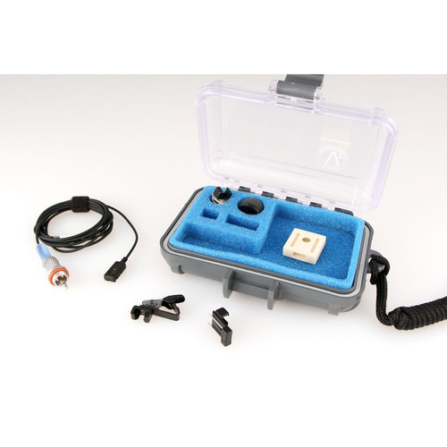 Voice Technologies VT506WA Water Adventure Miniature Lavalier Microphone with WPMC for Lectrosonics WM Transmitter (Black)