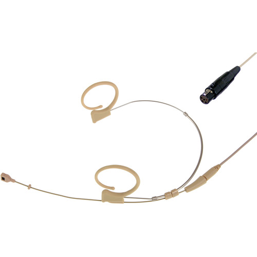 Voice Technologies Duplex-Cardioid Headset with TA5F Connector for Lectrosonics (Beige)